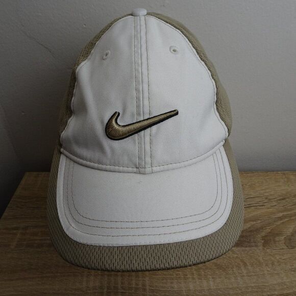 Nike Golf Men Adjustable White & Brown Hat Cap - Picture 1 of 9